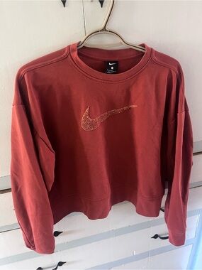 Nike crop Women's burnt orange  Crewneck Sweatshirt